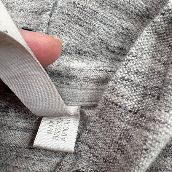 Adidas Hoodie‎ Men’s L Gray Heathered Sweatshirt Logo Athleisure Active Pullover - Picture 11 of 14